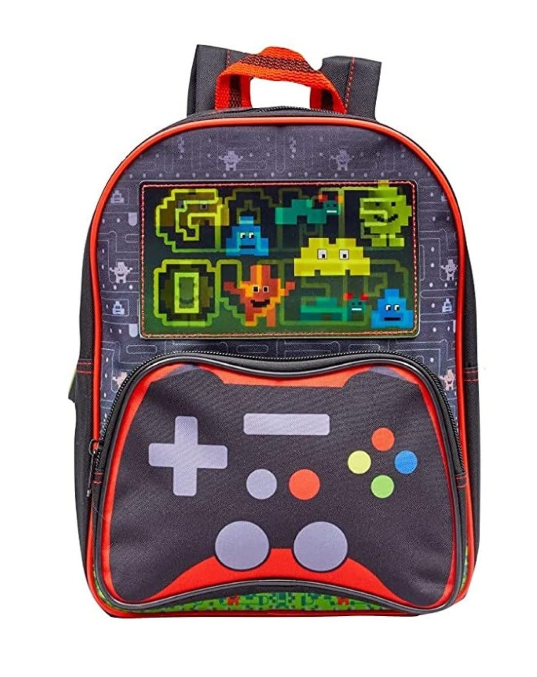 Game Over Backpack with Front Pocket Junior Boys School Rucksack Travel Backpack 31cm