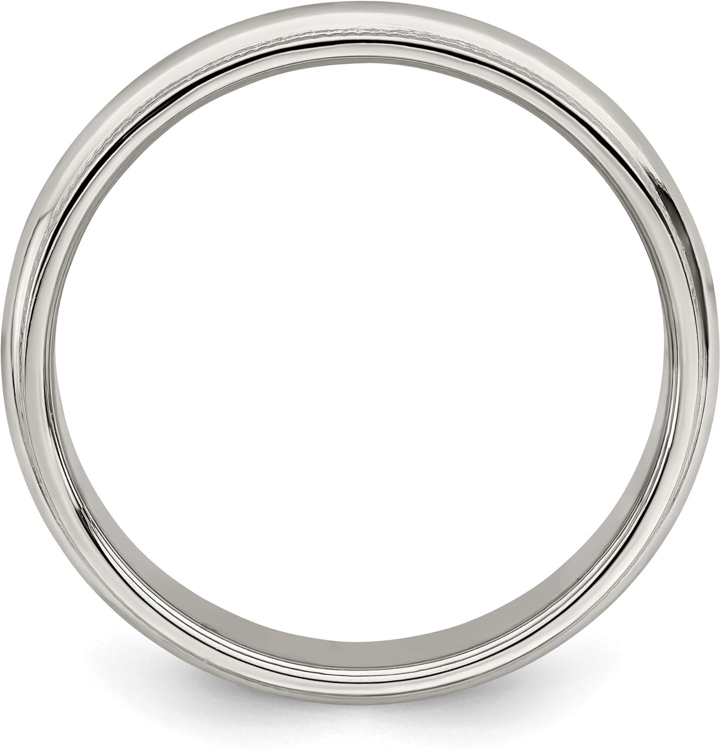 4mm Sterling Silver Wedding Band Ring Half Round Polished Milgrain Edge Solid Unisex Band Comfortable Fit Classic Minimalist Engagement Anniversary Men Women Stackable Plain Elegant Design