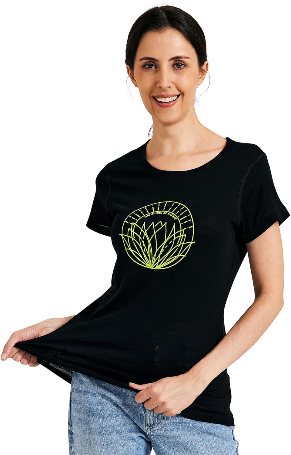 METARINO Merino Wool T-Shirt Women Short Sleeve Lightweight Crew Neck Base Layer Tee Shirt for Hiking,Sport - Image 2