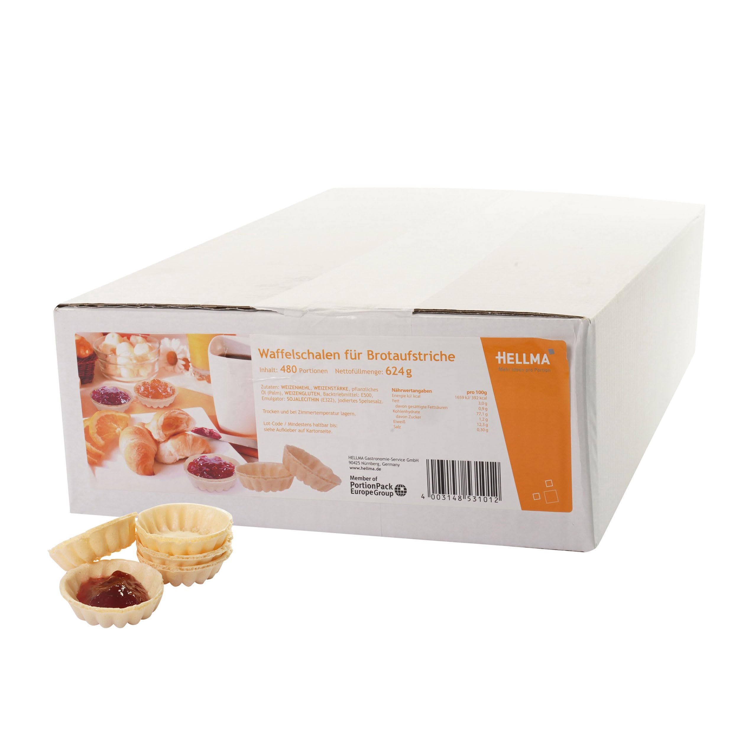 Hellma Waffelschale - 480 Stück