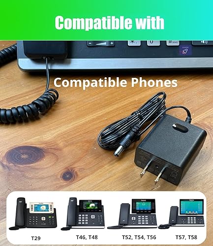 Miniatura 3 de Adaptador de fuente de alimentación OEM 5V 2A compatible con Yealink YLPS052000C1-US teléfonos SIP T54W T46S T46U T46G T48S T48U T48G T52S T54S T56A