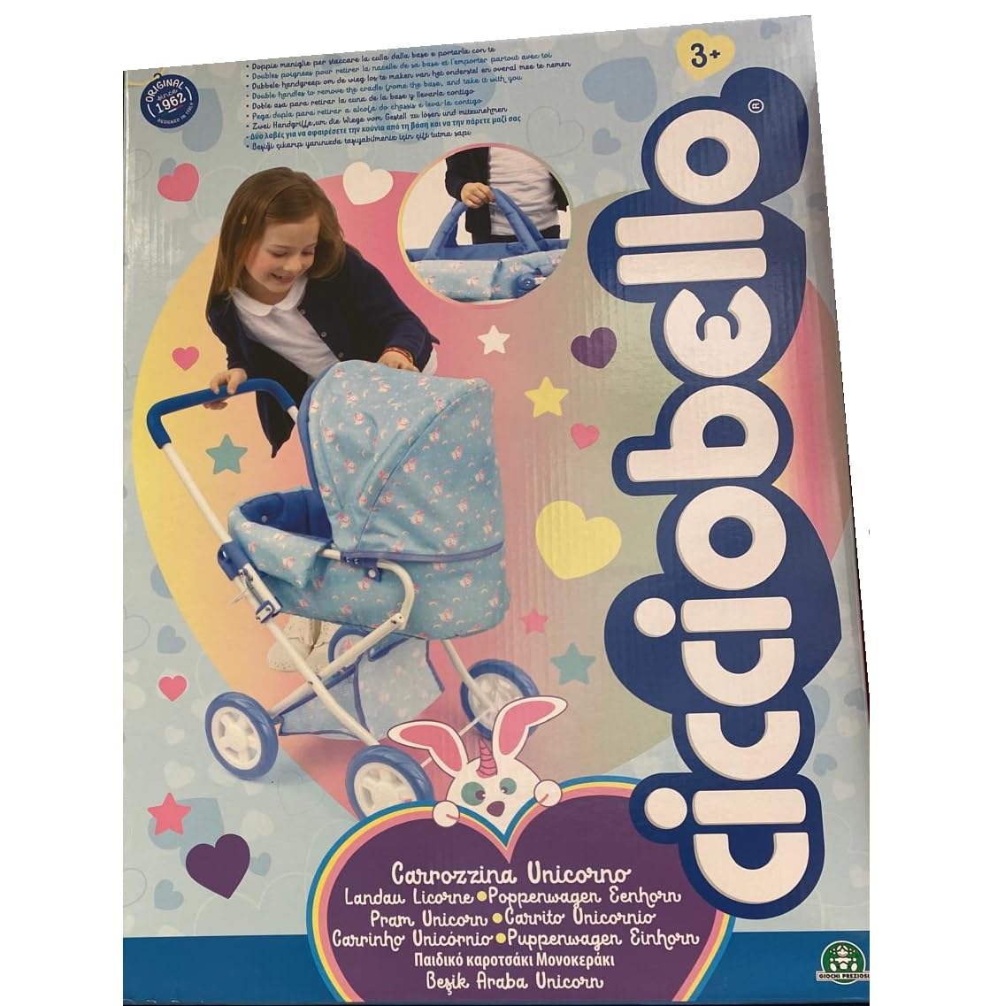 GIOCHERIA CICCIOBELLO Kinderwagen Einhorn