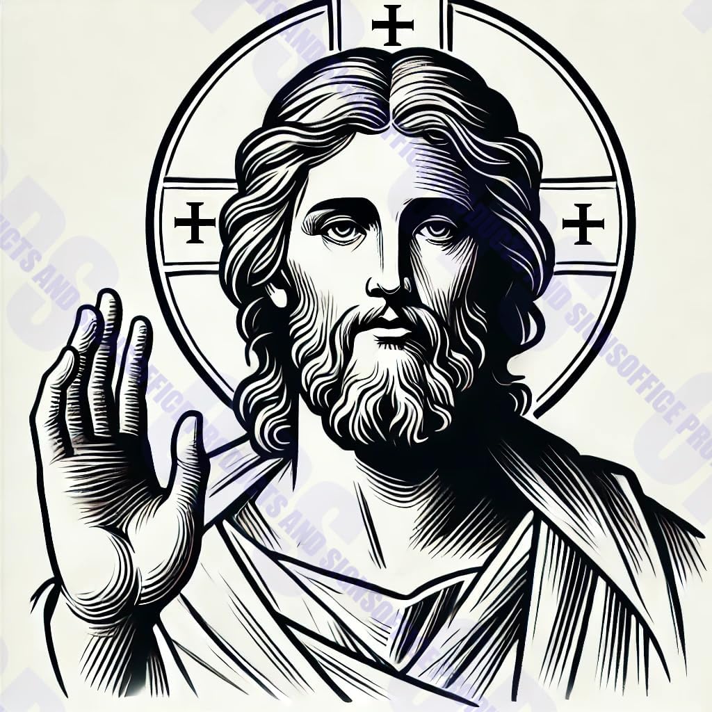 Variety Pack - Orthodox Ukrainian Religious Vinyl Decals – Designs for Home, Car, Laptop, Phone, Water Bottles, and Desktop Computer