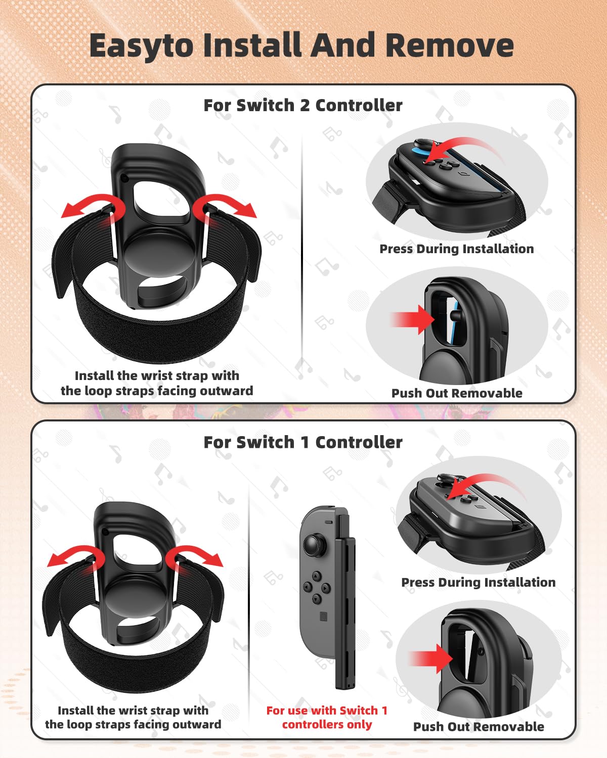 Amazon.com: 2 Pack [for Switch 2/1]-Wrist Straps for Nintendo