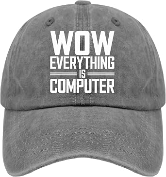 Wow Everyting is Computer Hat Beach Cap for Him