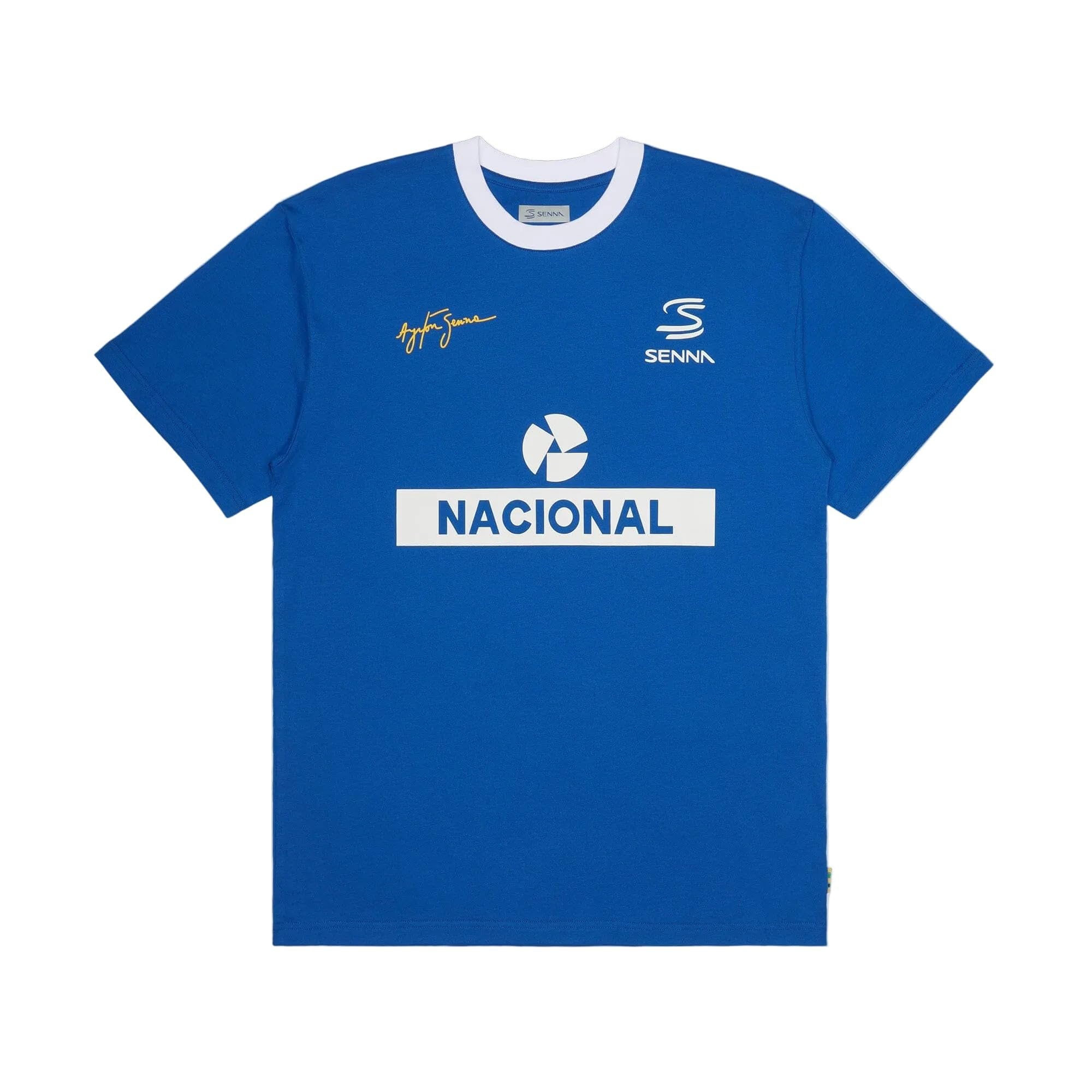 Ayrton Senna F1#12 Nacional Ringer T-Shirt