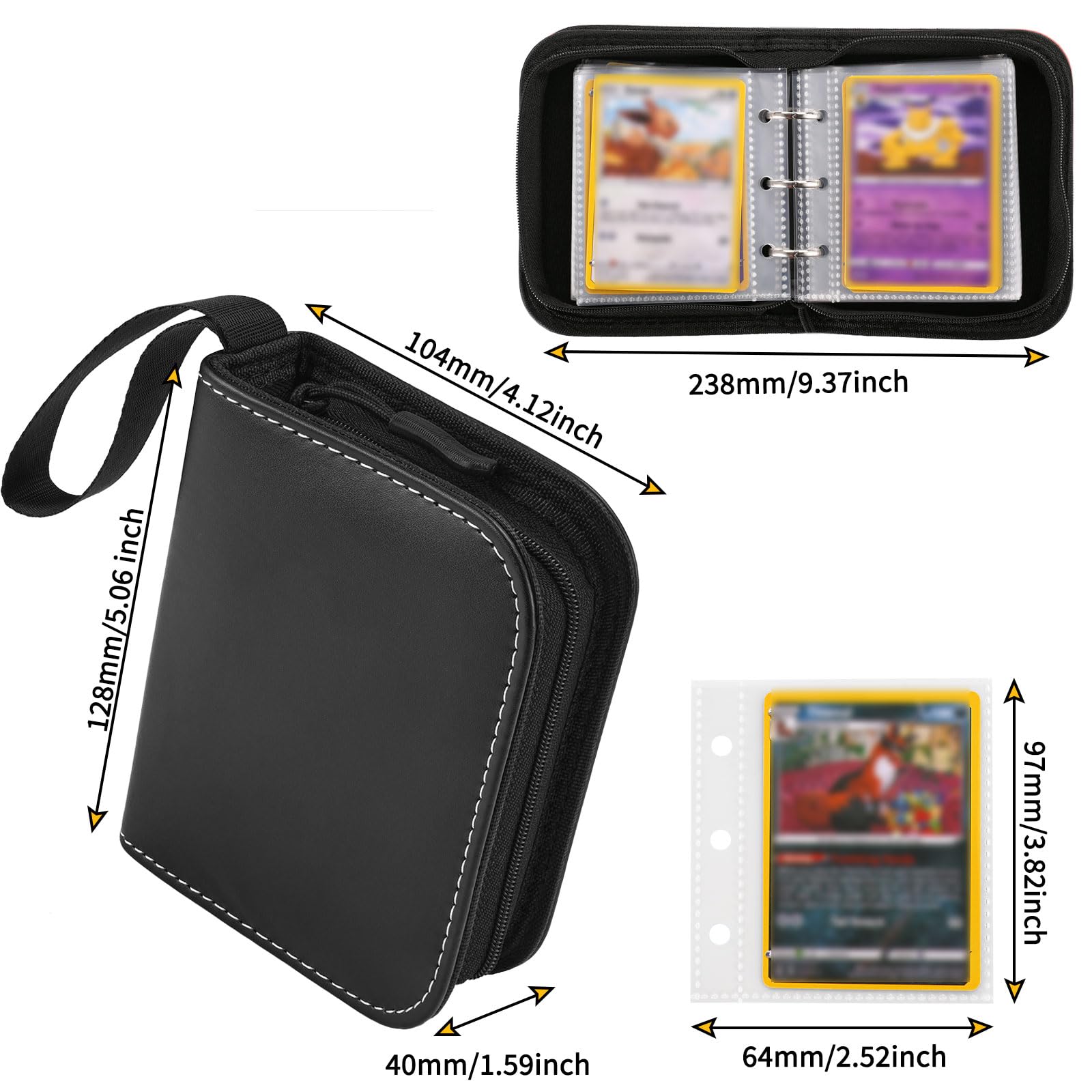 Amazon.com: Linkinbot 2-Pocket Trading Card Binder for TCG