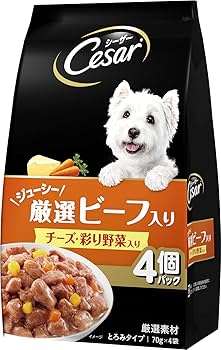 ペットフード　シーザーパウチ4個パック×30袋(120個) シーザー ごろっと蒸しささみ 70g×4袋 パウチ ドッグフード