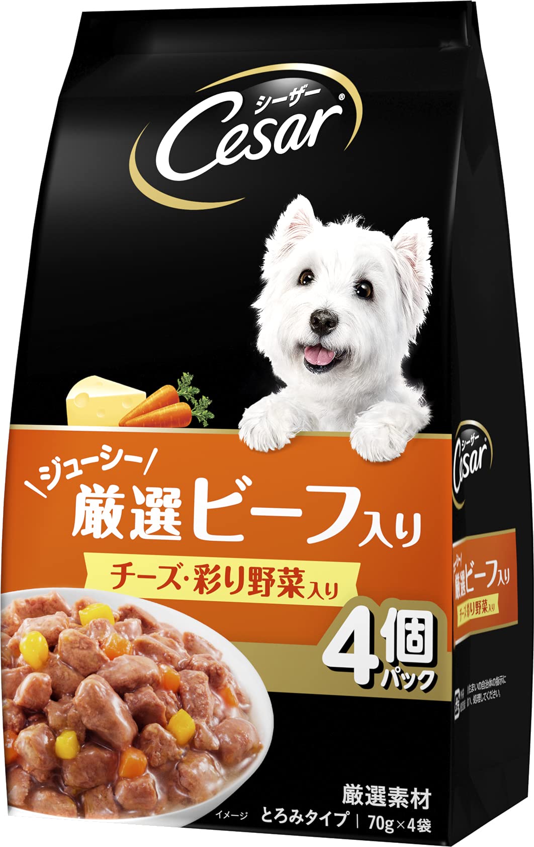 Amazon.co.jp: シーザー パウチ 成犬用 70g×12袋(4袋入り×3パック