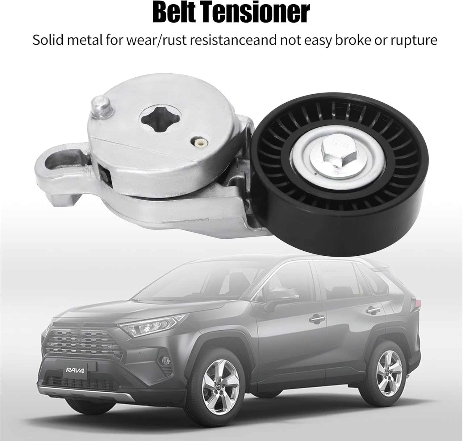 HiSport 39106 Drive Belt Tensioner Assembly - Compatible with Toyota Camry 2012-2017,Highlander 2009-2019,RAV4 2009-2018,Sienna 2011-2013