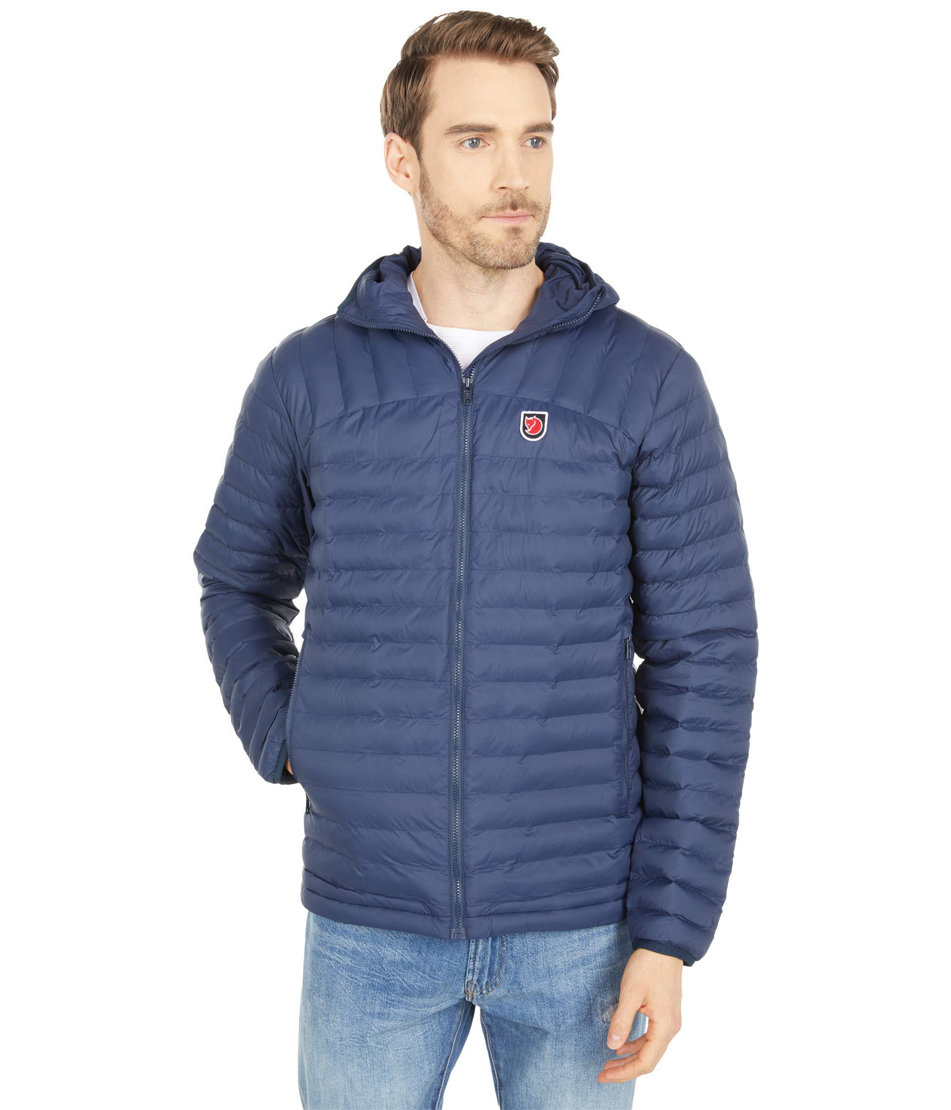 FJALLRAVEN Men's Expedition Lätt Hoodie M Jacket, Navy, M UK