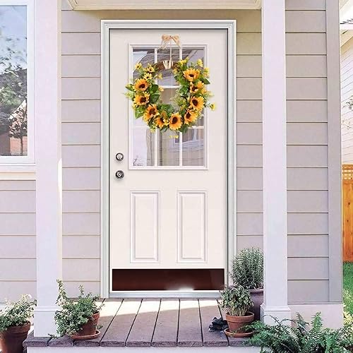 Miniatura 5 de GALOFAY Placa protectora de acrílico para puertas de 6 x 30 pulgadas, para puertas delanteras de 32 pulgadas, grosor de 110 pulgadas, 6 x 30