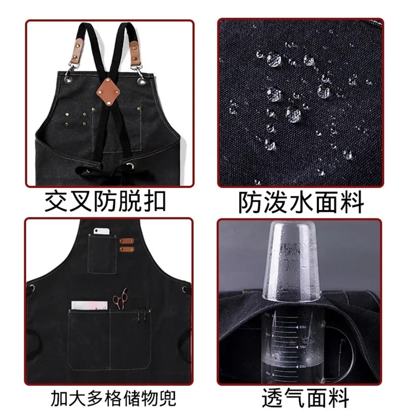 Grembiule for attrezzi in tela con tasche