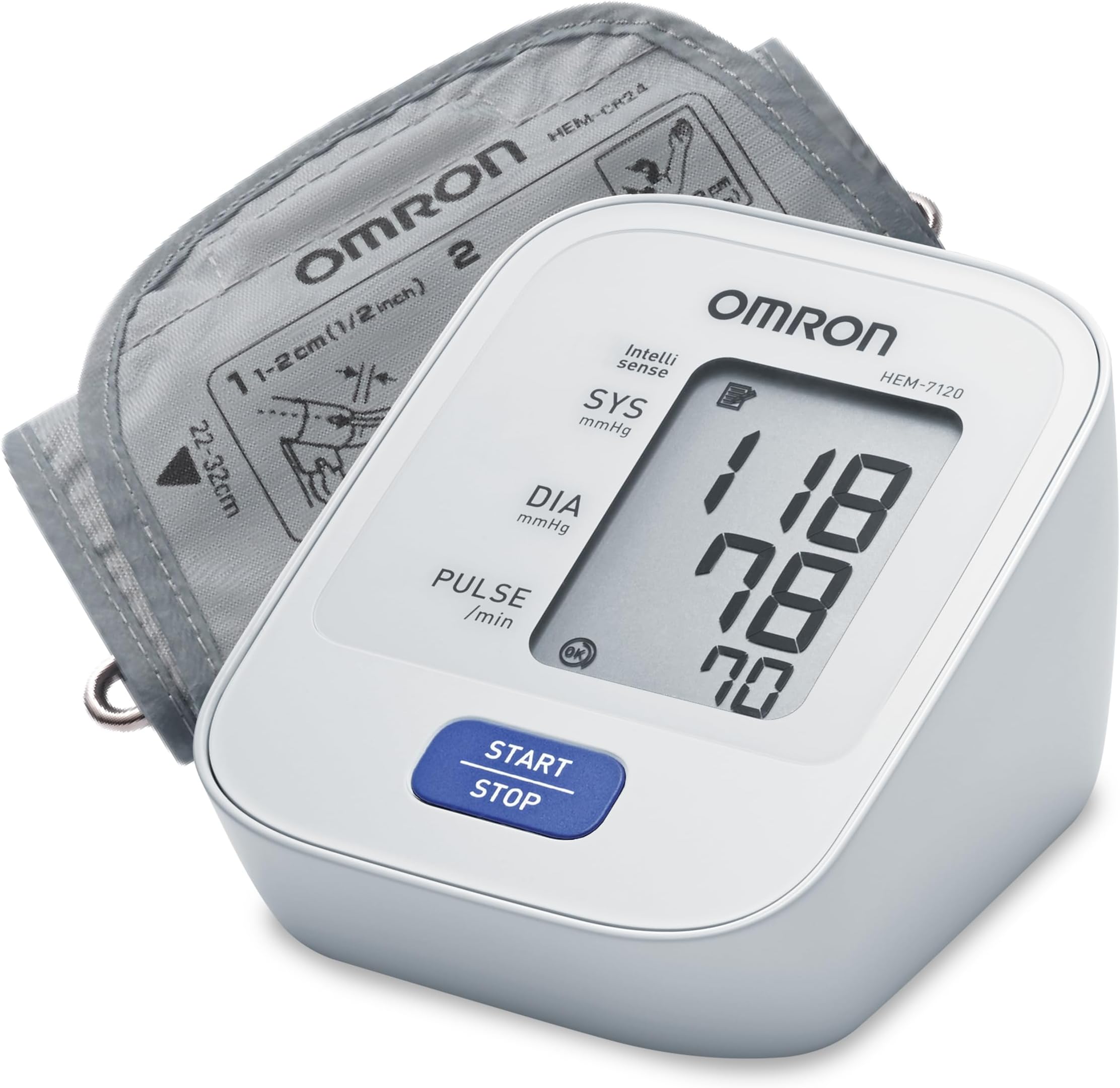 Omron Hem 7120 Upper Arm Automatic Blood Pressure Home B P Monitor Bp Machine Hem 7120
