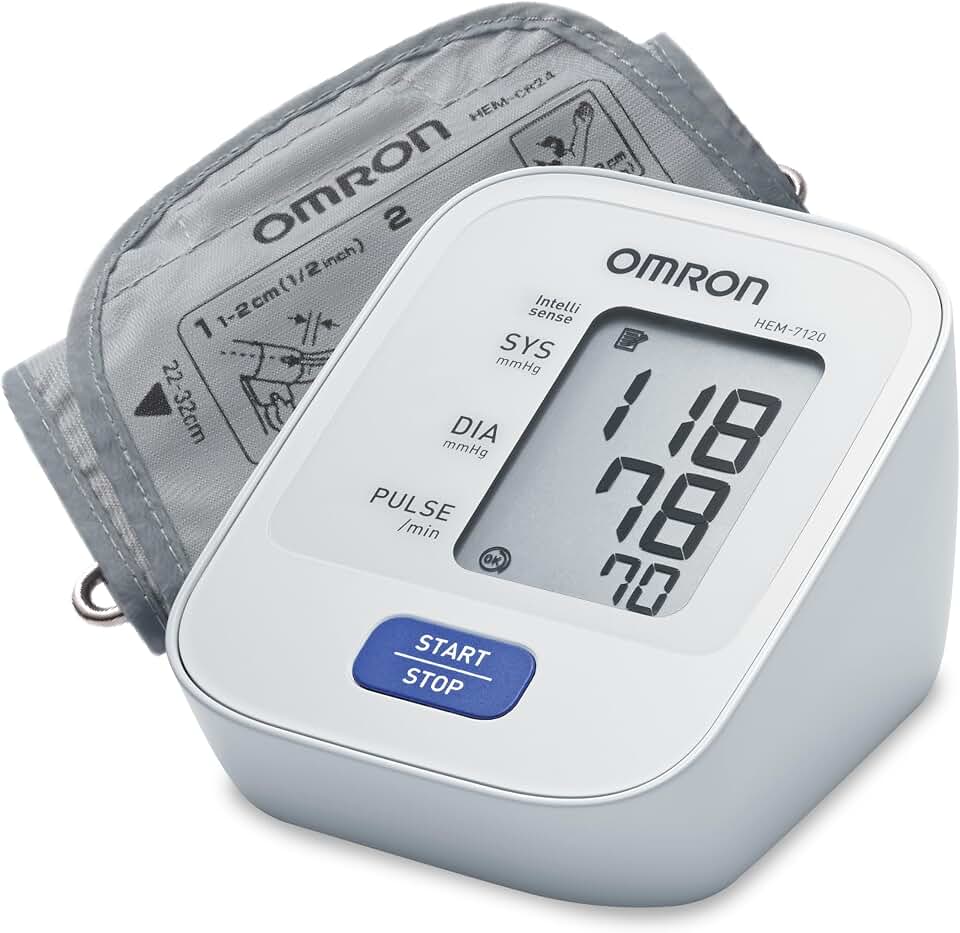 Omron HEM7120 Clinically Validated Upper Arm Automatic Blood Pressure Monitor – IntelliSen