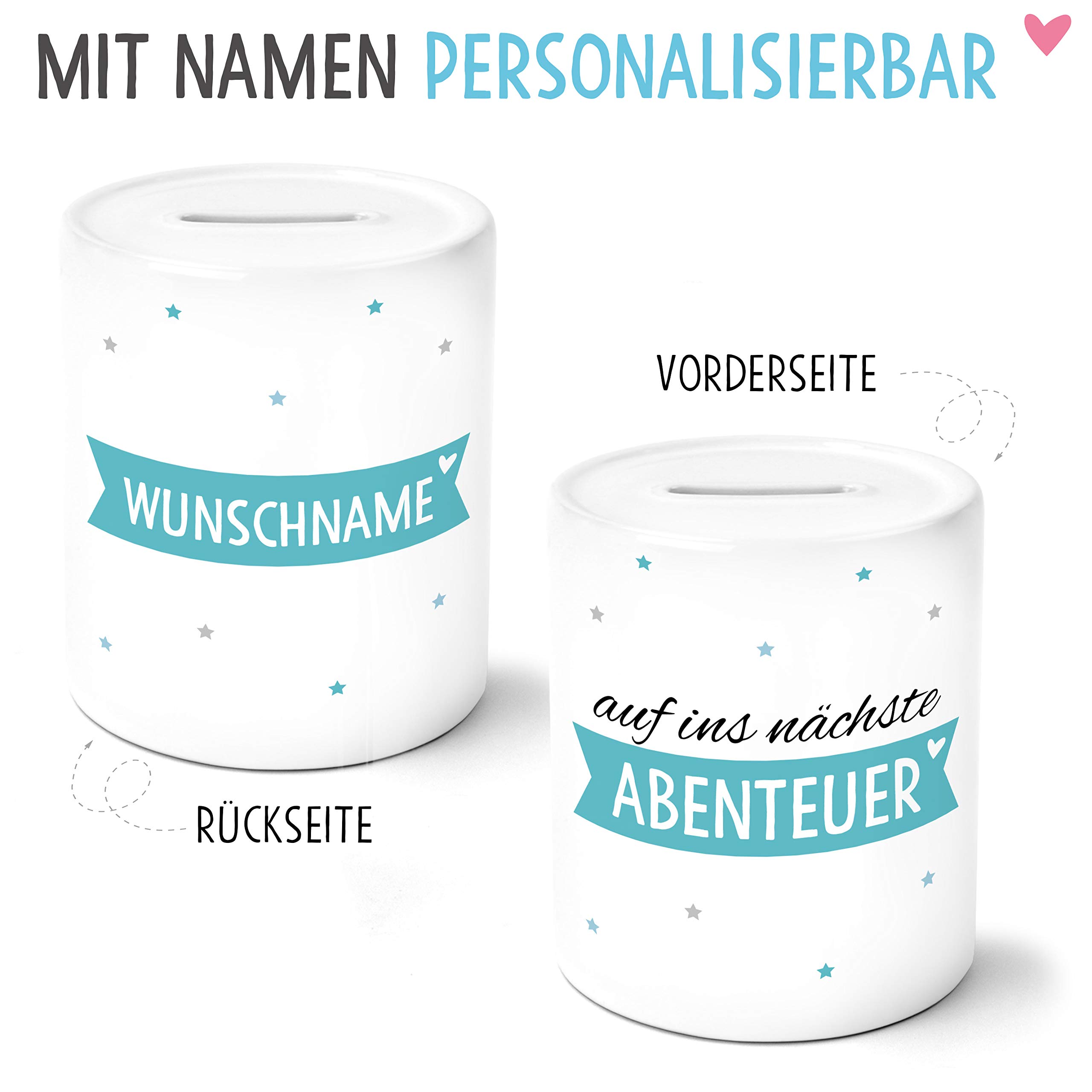 OWLBOOK Berg Spardose - Personalisiertes Geschenk Für Kinder