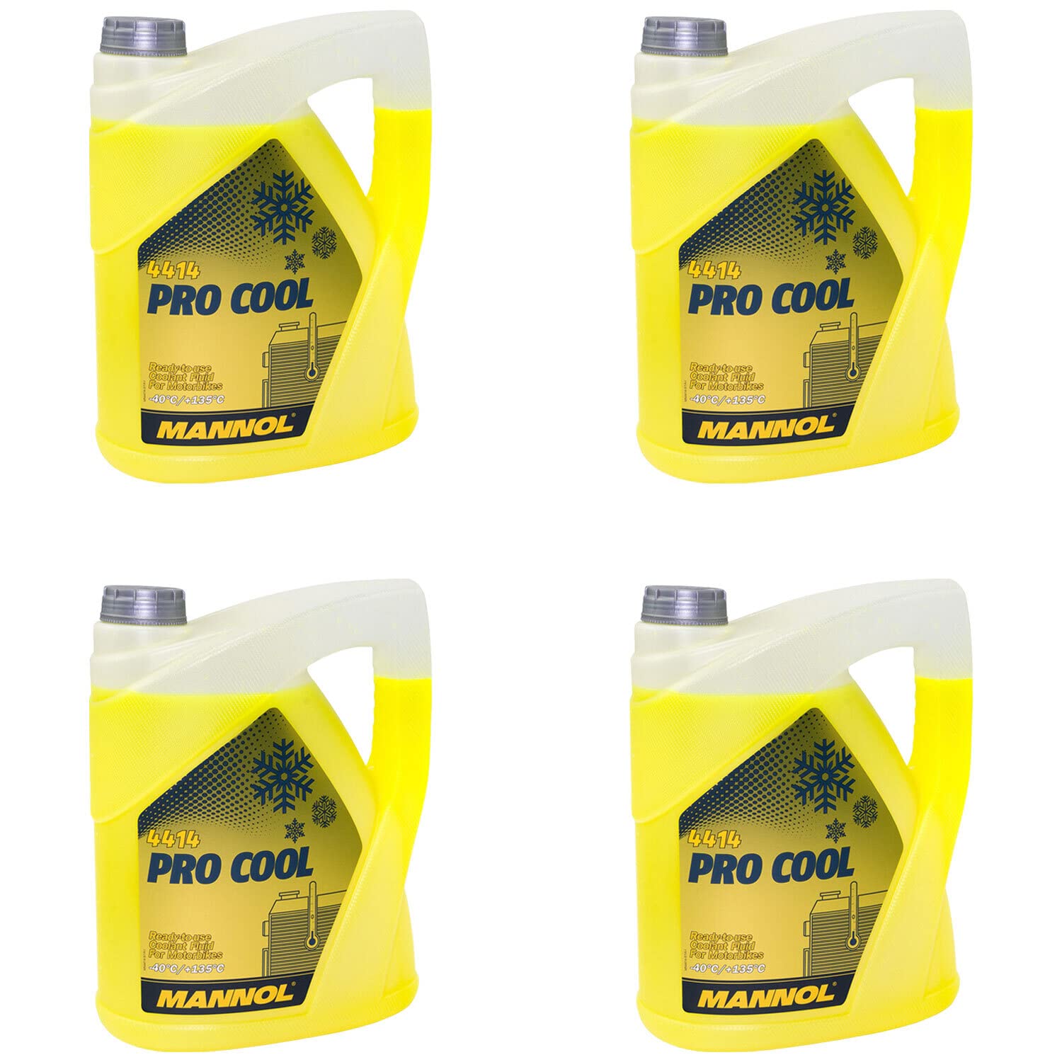 Kühlerfrostschutz Kühlmittel Fertiggemisch MANNOL Pro Cool 4 X 5 Liter