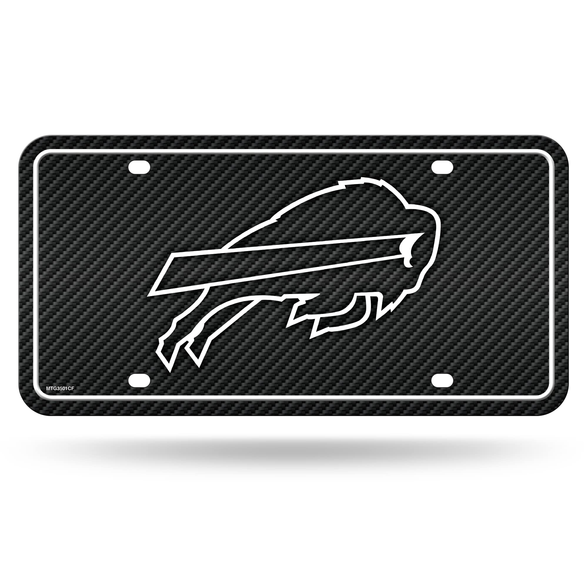Rico Industries NFL Football Buffalo Bills Carbon Fiber Metal Auto - auto accessories | Mubboo