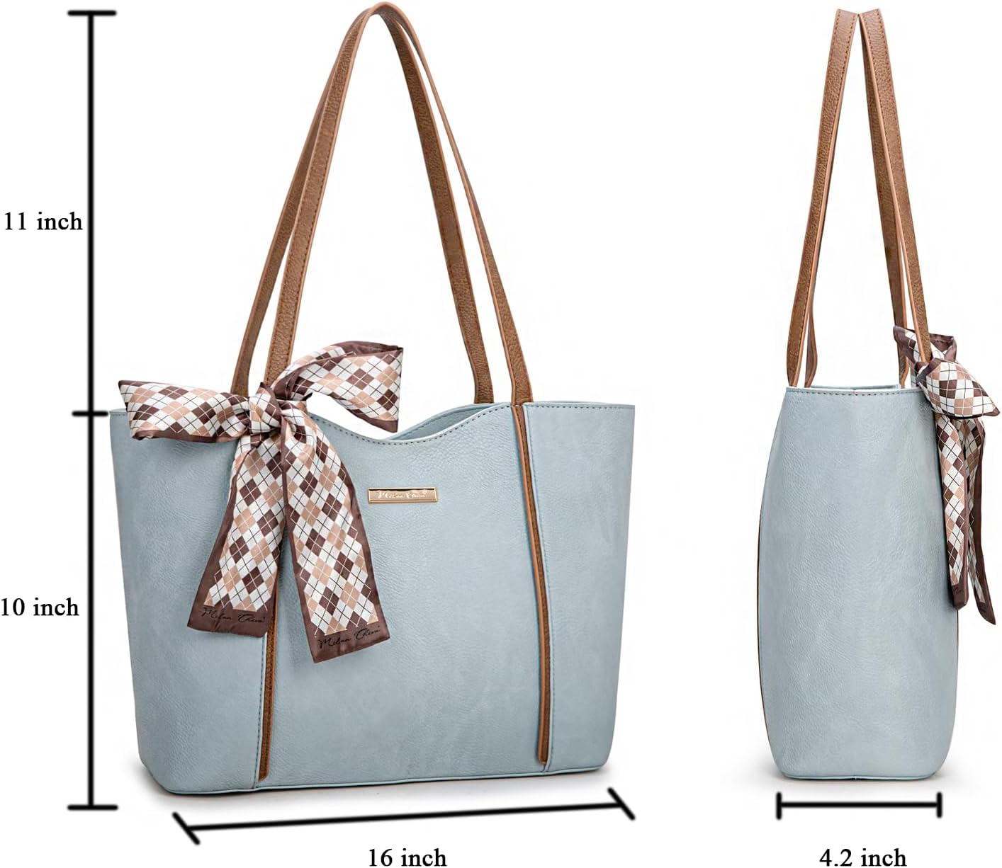 Milan Chiva Tote Bags for Women Medium Top Handle Satchel Purses Designer Shoulder Handbag Hobo Bags - Image 4