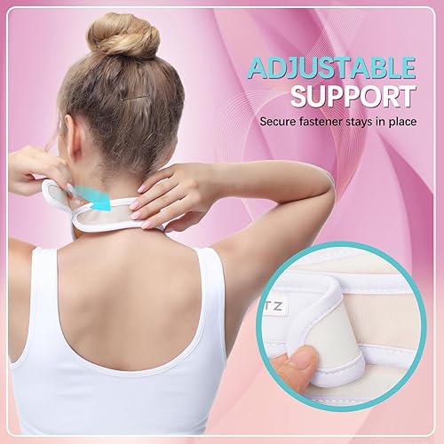 Miniatura 4 de Compresa de Aceite de Ricino para Tiroides - Envoltura Reutilizable de Aceite de Ricino Orgánico para el Cuello para Tiroides, Menos Desorden, Anti