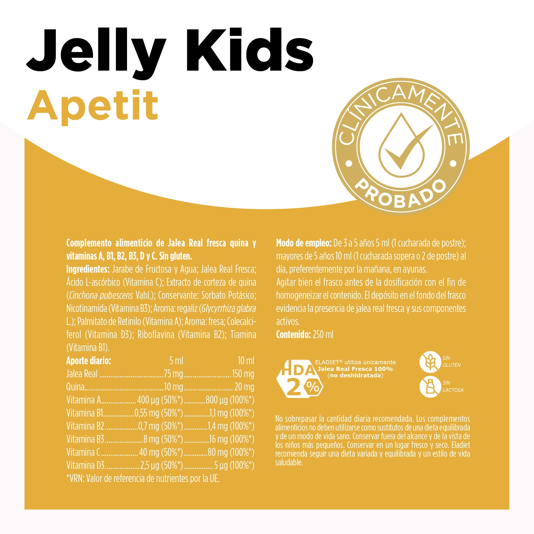 JELLY ROYAL JELLY KINDER ERDBEERE 250 ML