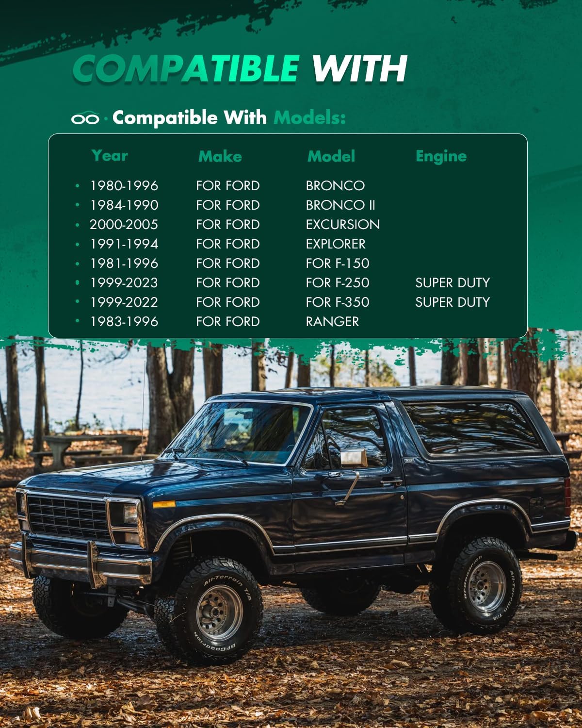 2 inch Front Leveling lift kit for Ford 1983-2018 Lift Strut Spacer Compatible for Ford Bronco II 2.3L 1985-1986 Front Lift Spacers
