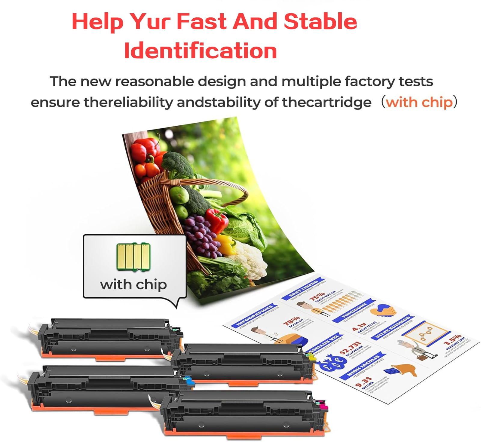 067H Toner Cartridge, Replacement (with Chip) for Canon 067 067H