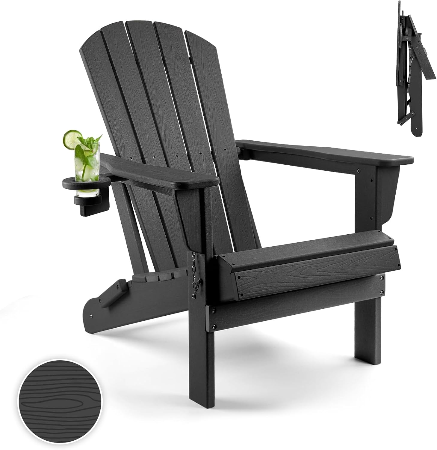 FUNBERRY Adirondack Chair,Plastic Adirondack Chairs,Wood