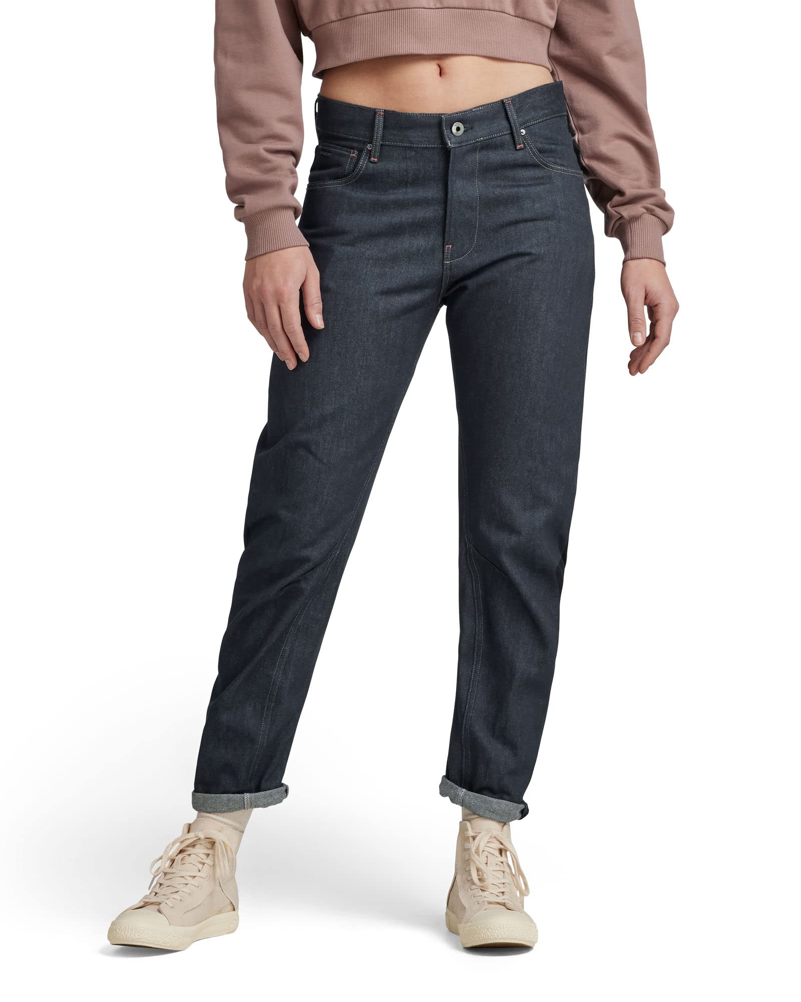 G-STAR Women's Arc 3D Boyfriend Jeans, Blue (raw Denim D19821-D243-001), 31W / 32L