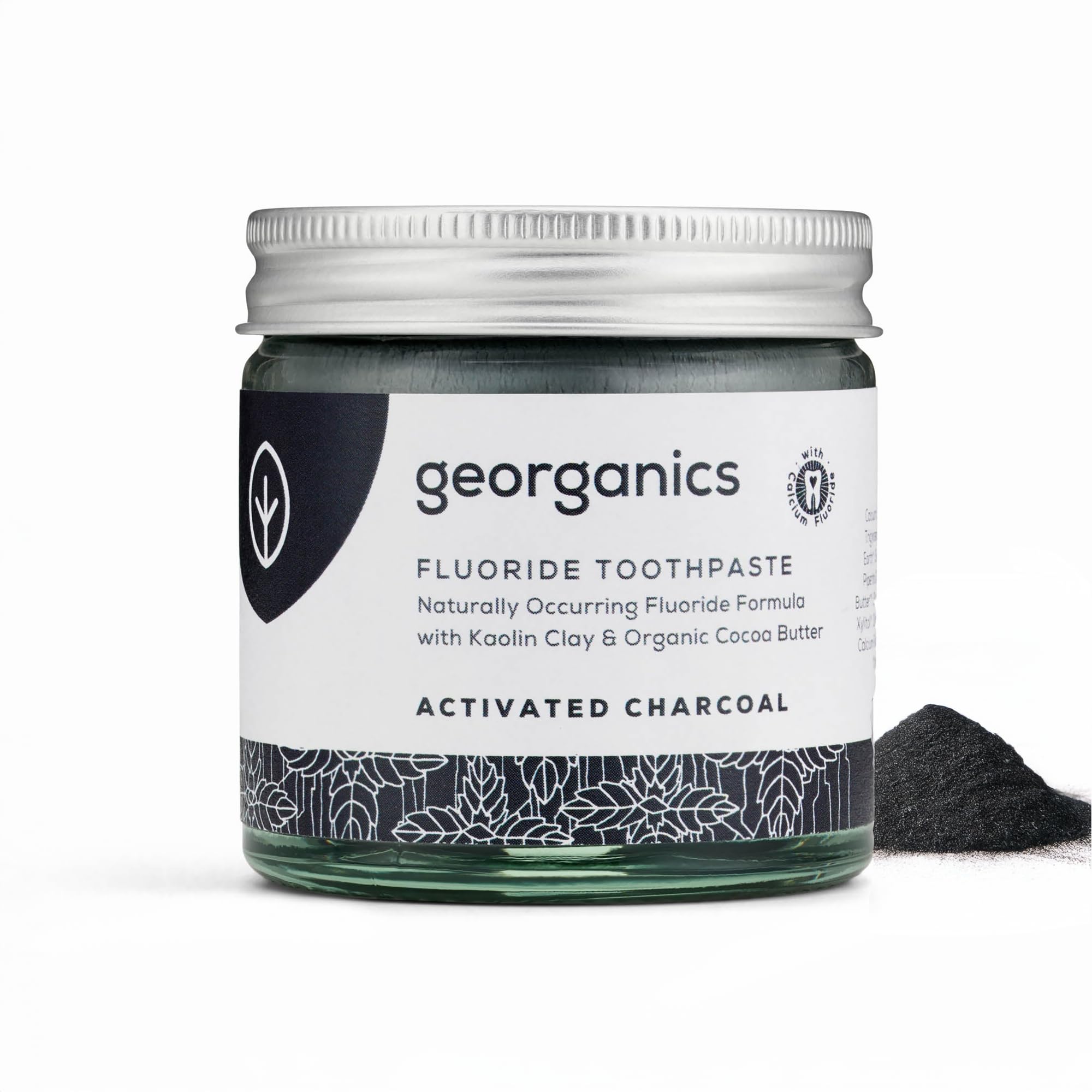 Georganics Natural Fluoride Toothpaste - Activated Charcoal Flavoured