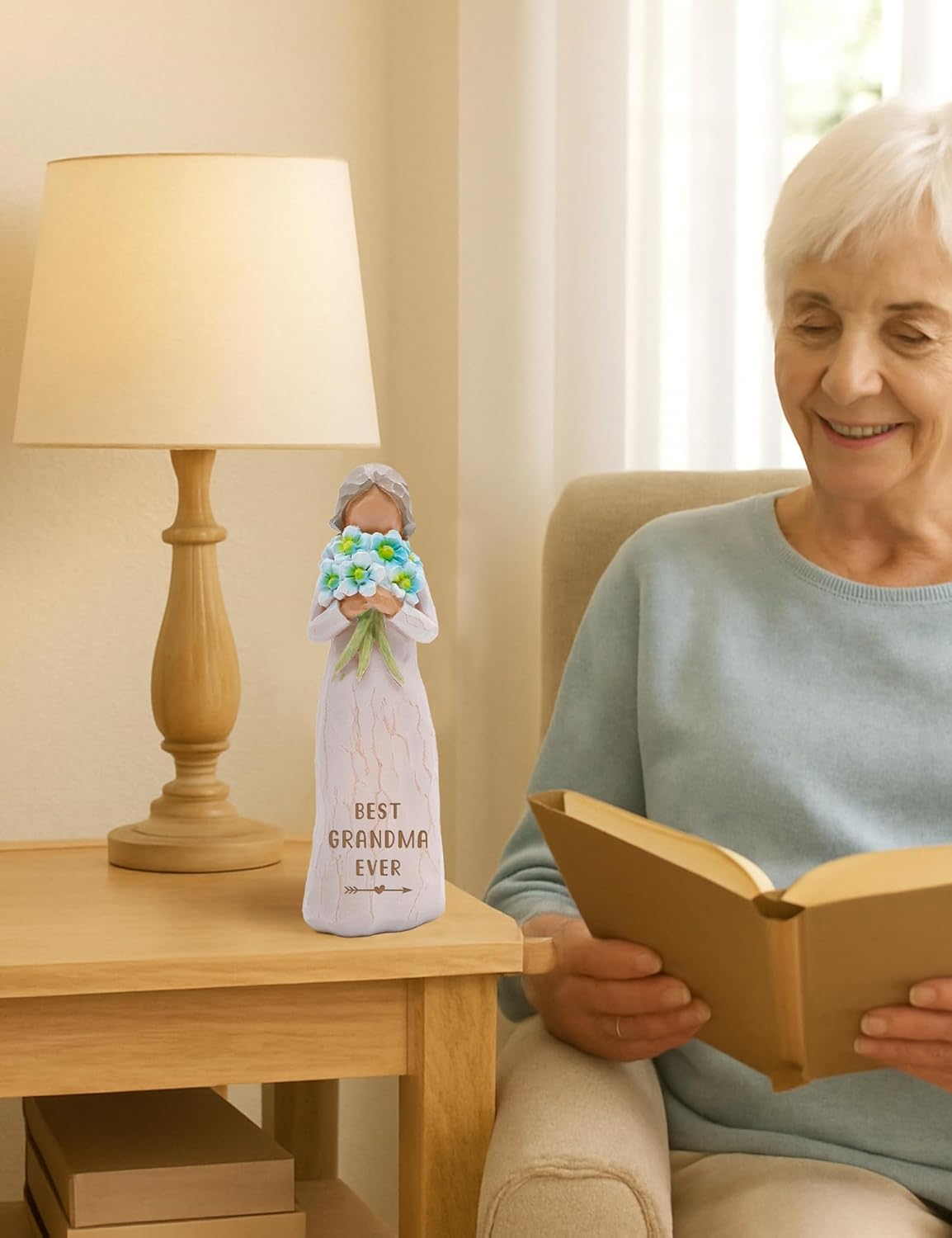 Gifts for Grandma Birthday for Grandma Grandmother - Sculpted Hand-Painted Figure Gift for Mother's Day - Image 6