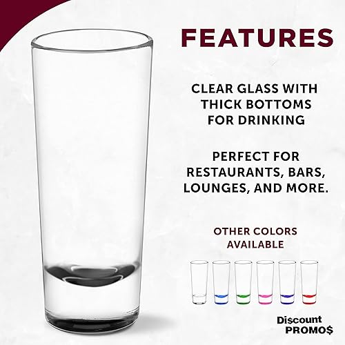 Miniatura 2 de DISCOUNT PROMOS Cordial Shooter - Juego de 10 vasos de chupito, 2 onzas, paquete a granel, ideal para cumpleaños, fiestas, eventos en interiores y