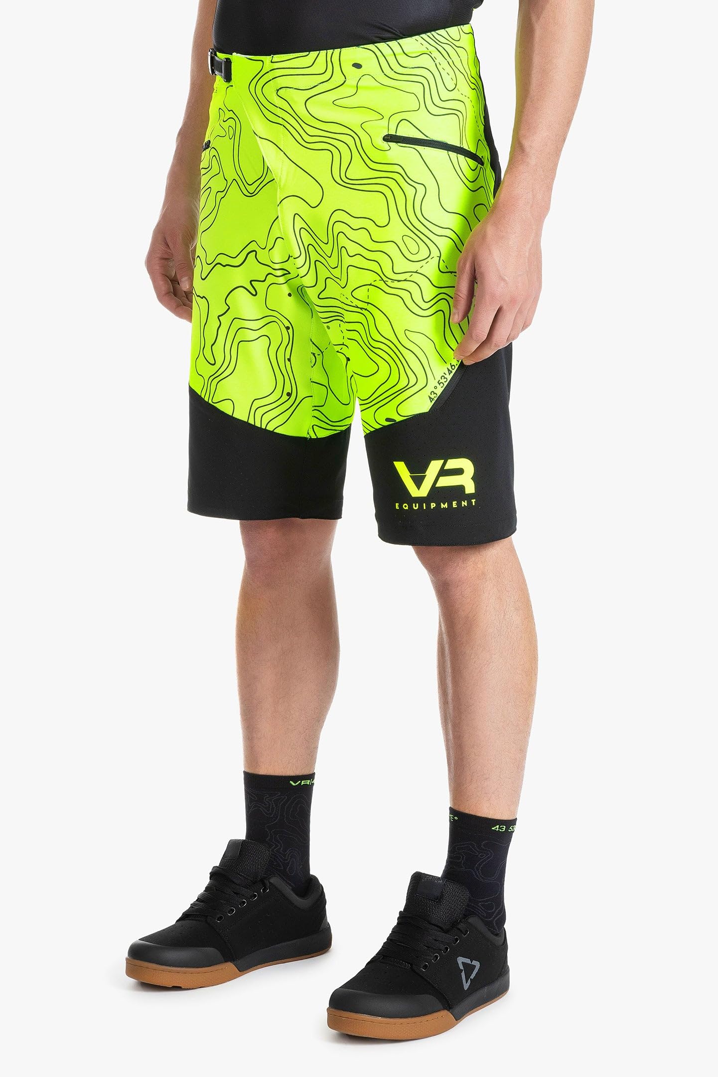 Valentino Rossi VR46 Pantaloni Performance Short MTB Topography,30,Giallo