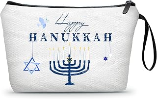SEAMOON Hanukkah Gifts, Jewish Gifts, Hanukkah Decorations, Jewish Star, Small Cosmetic Bag, Judaica, Unique Gifts for Women,Friends Gifts, Sister Gifts from Sister, Friendship Gift, Small Makeup Bag, GM1, Small Makeup Bag