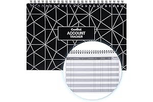 CASMONAL A5 Check Registers for Personal Checkbook, Big Checkbook Register & Financial...