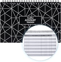 CASMONAL A5 Check Registers for Personal Checkbook, Big Checkbook Register & Financial Transaction Ledger Log Book for Small Business, Track Payments, Deposits, Debit Card and Bank Account, Black