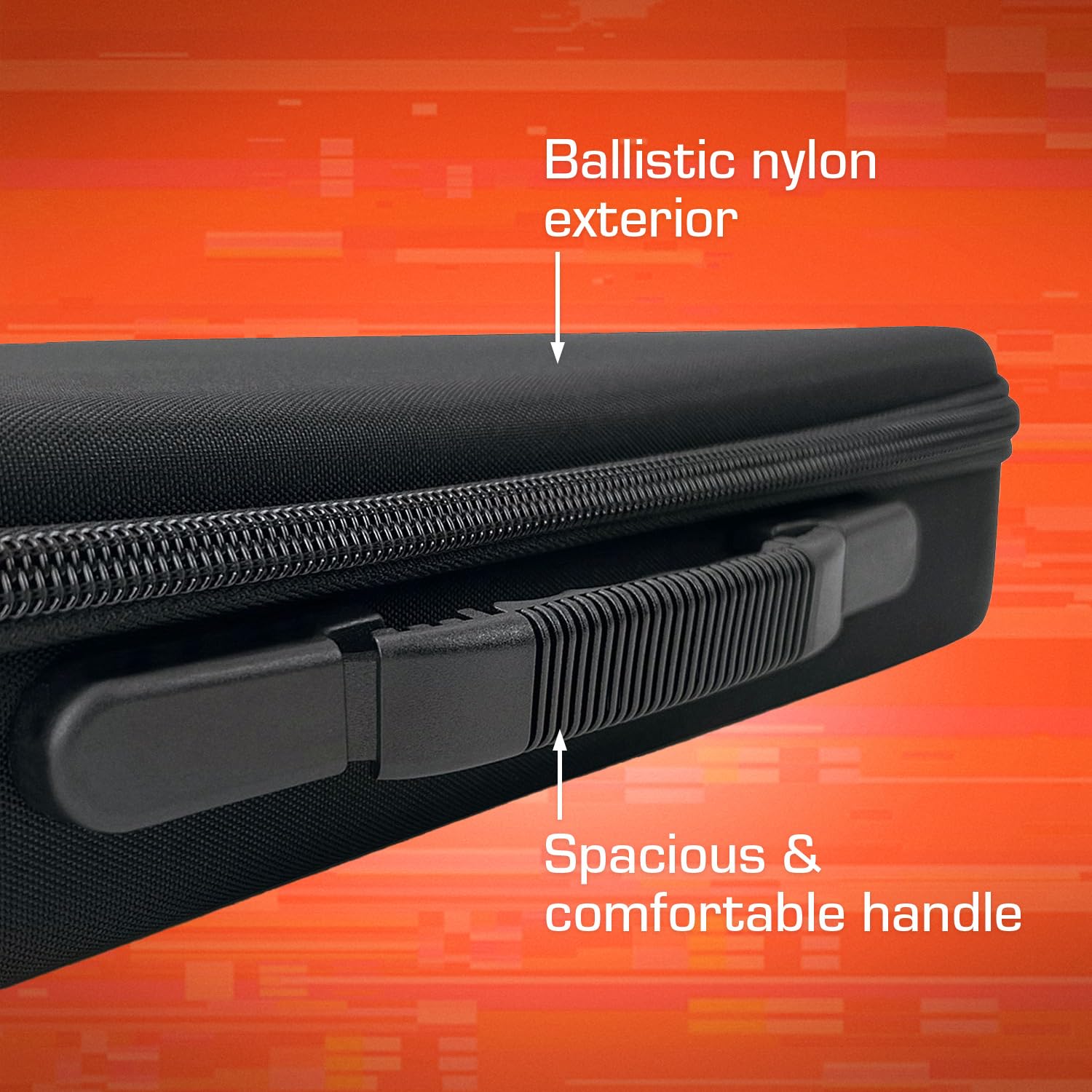 Analog Cases PULSE Case per Arturia KeyStep Pro o sintetizzatori simili (custodia per il trasporto in resistente EVA/nylon stampato, manico stampato, tasca a rete integrata), Nero