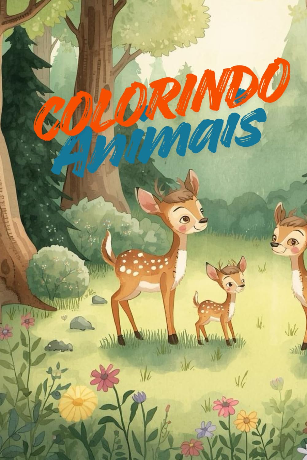 Livro para Colorir - Animais e Natureza C/75 Desenhos
