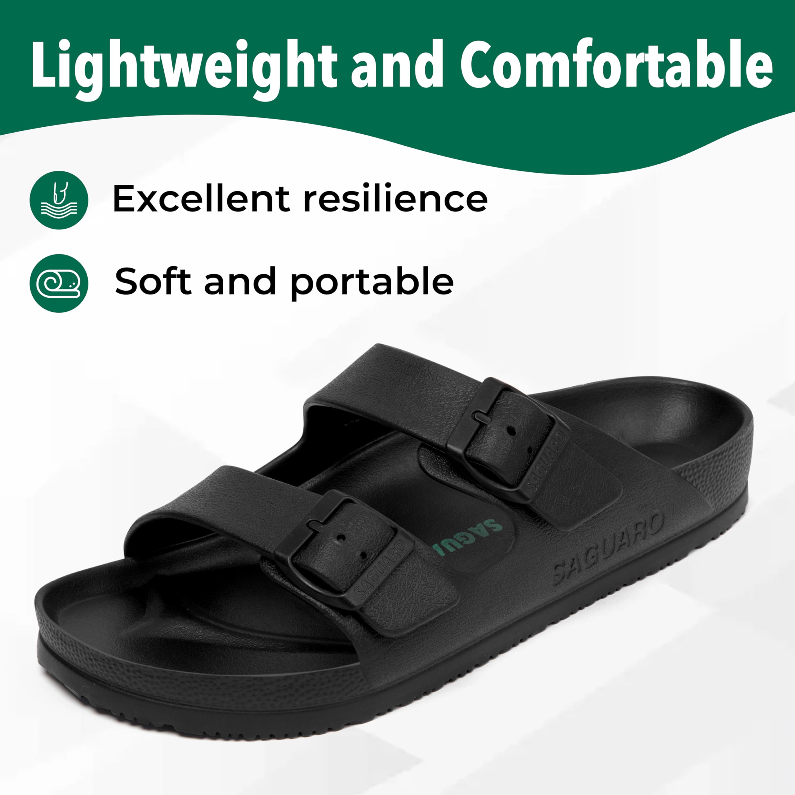 SAGUARO Zapatillas de Playa Hombre Mujer Antideslizante Sandalias Ajustables Talla 36-48 EU