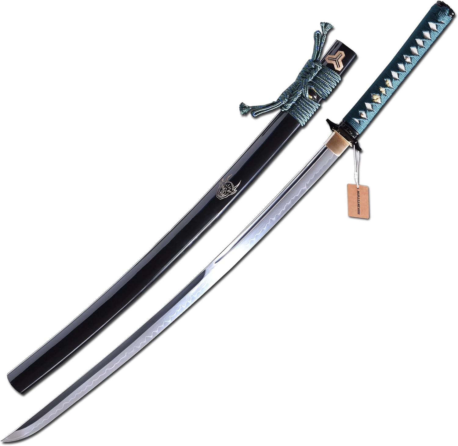 MURASAME Katana Samurai Swords Clay Tempered T10 Steel Razor Sharp Real Hamon Full Tang 41 Inches
