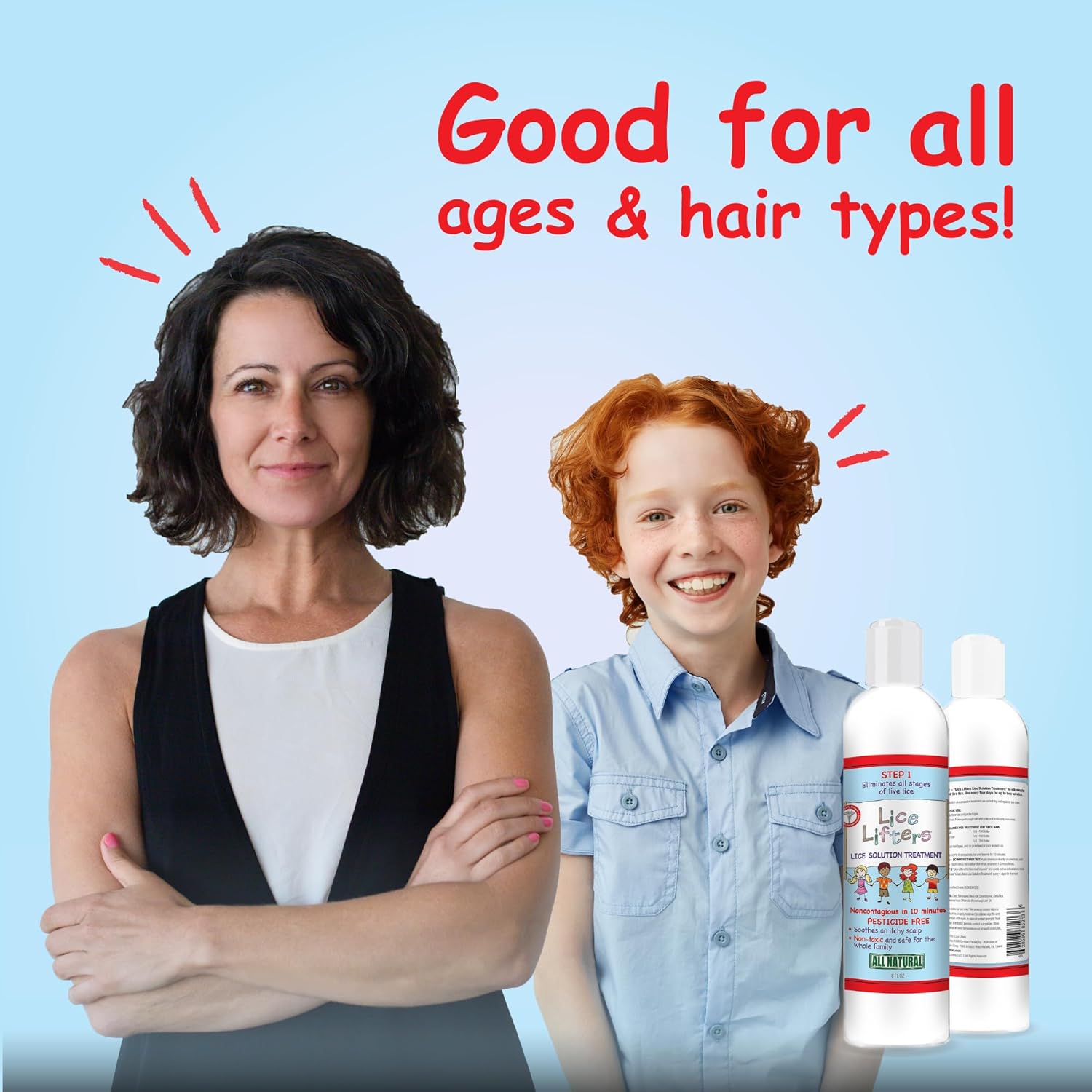 Lice Lifters Solution for Lice Care, Oil-Based Formula, Gentle on Scalp & Hair, Family Safe, 8 oz - Image 6