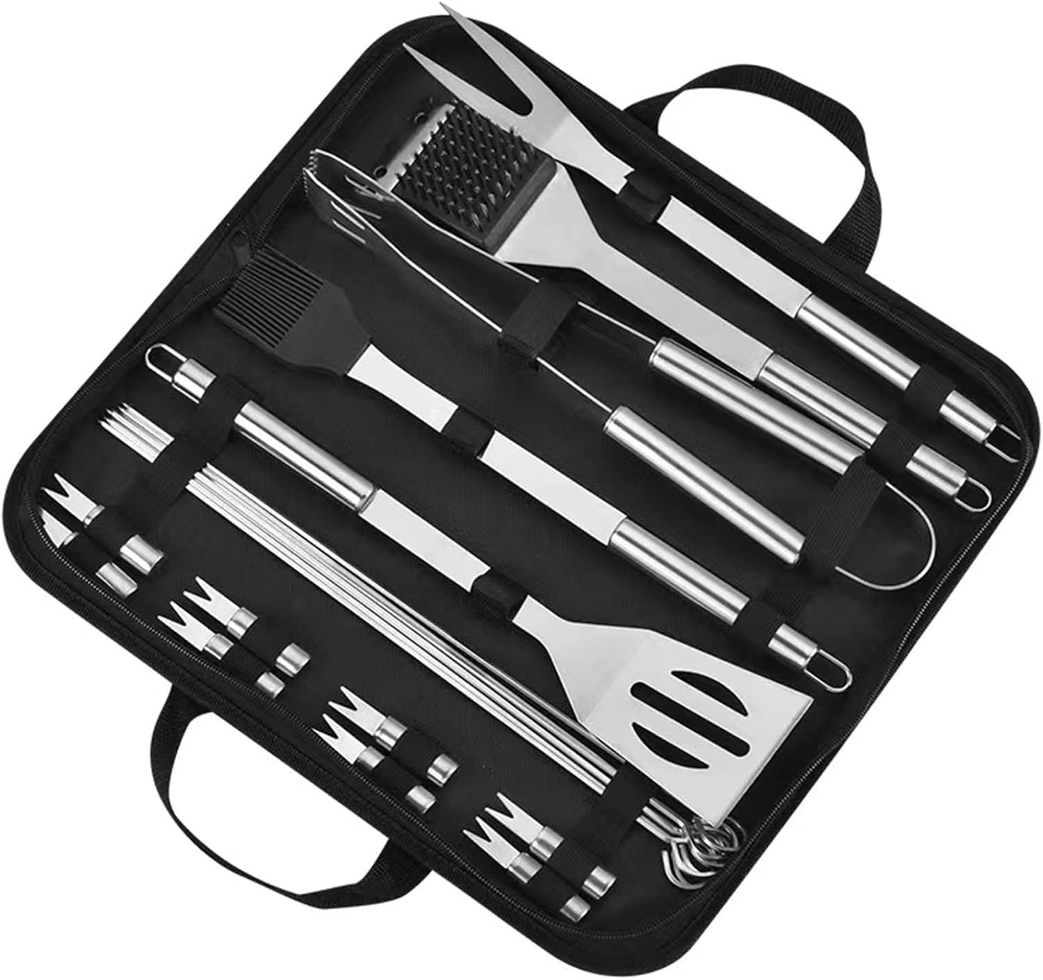 YOOMS 21PCS Professional Stainless Steel BBQ Accessories