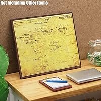 Vista 5 de Odoria Accesorios de decoración de casa de muñecas con mapa de pared en miniatura 1/12