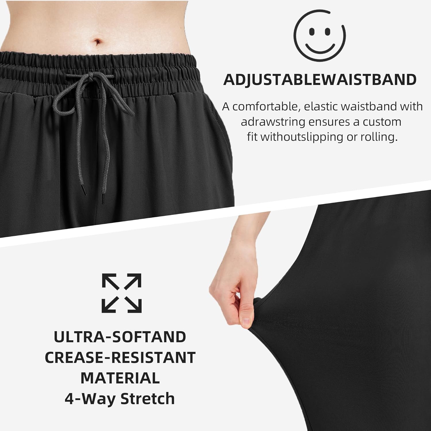 Women's Joggers with Pockets Tapered Sweatpants for Women Lounge Workout Jogging Pants for Yoga Running - Image 5