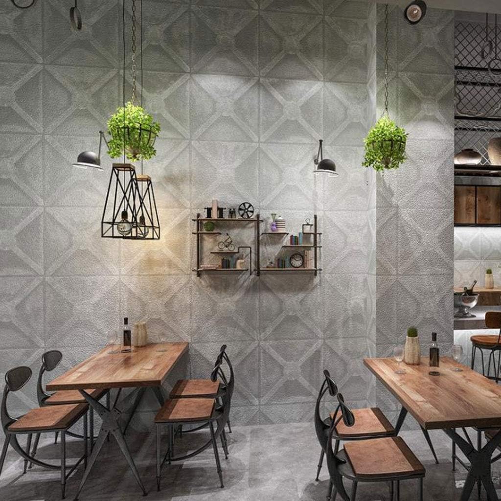 Amazon Co Jp 壁紙 シール Wallpaper ウォール ステッカー リメイク シート レトロインダストリアルスタイルダイヤモンド壁紙 コーヒーショップwebカフェ防水壁紙 Diy Color D Diy 工具 ガーデン