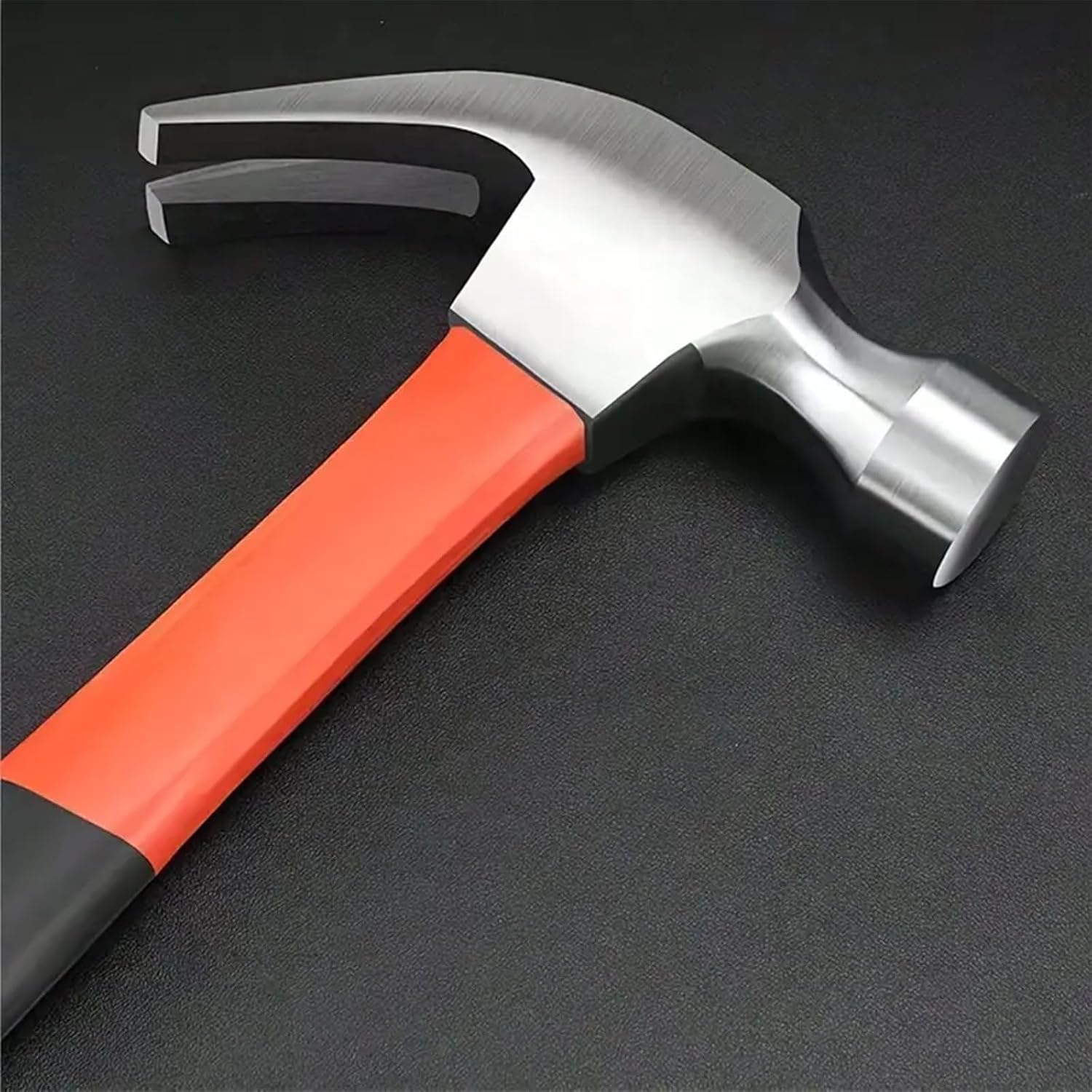 Claw Hammer with Shock-Absorbing Handle - Heat-Treated Steel Head for Framing & Demolition - Curved Rip Claw Design for Precision Nail Removal - Comfort Grip for Carpenters