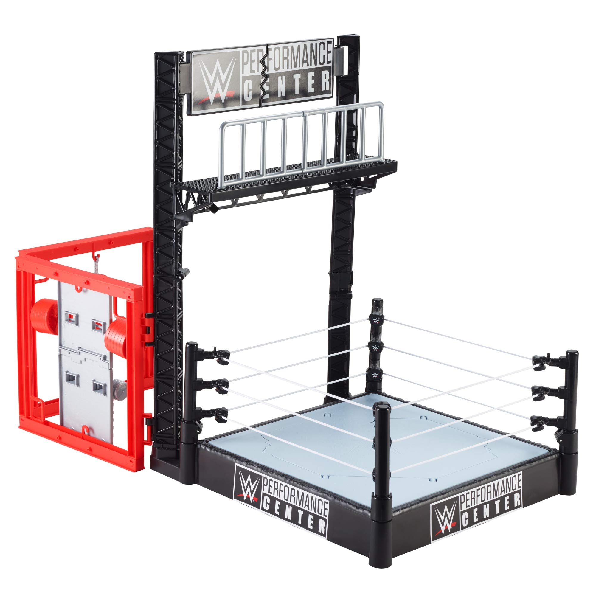 WWE Wrekkin’ Performance Center Playset: Gym, Collapsible Scaffolding & Ring GGB65