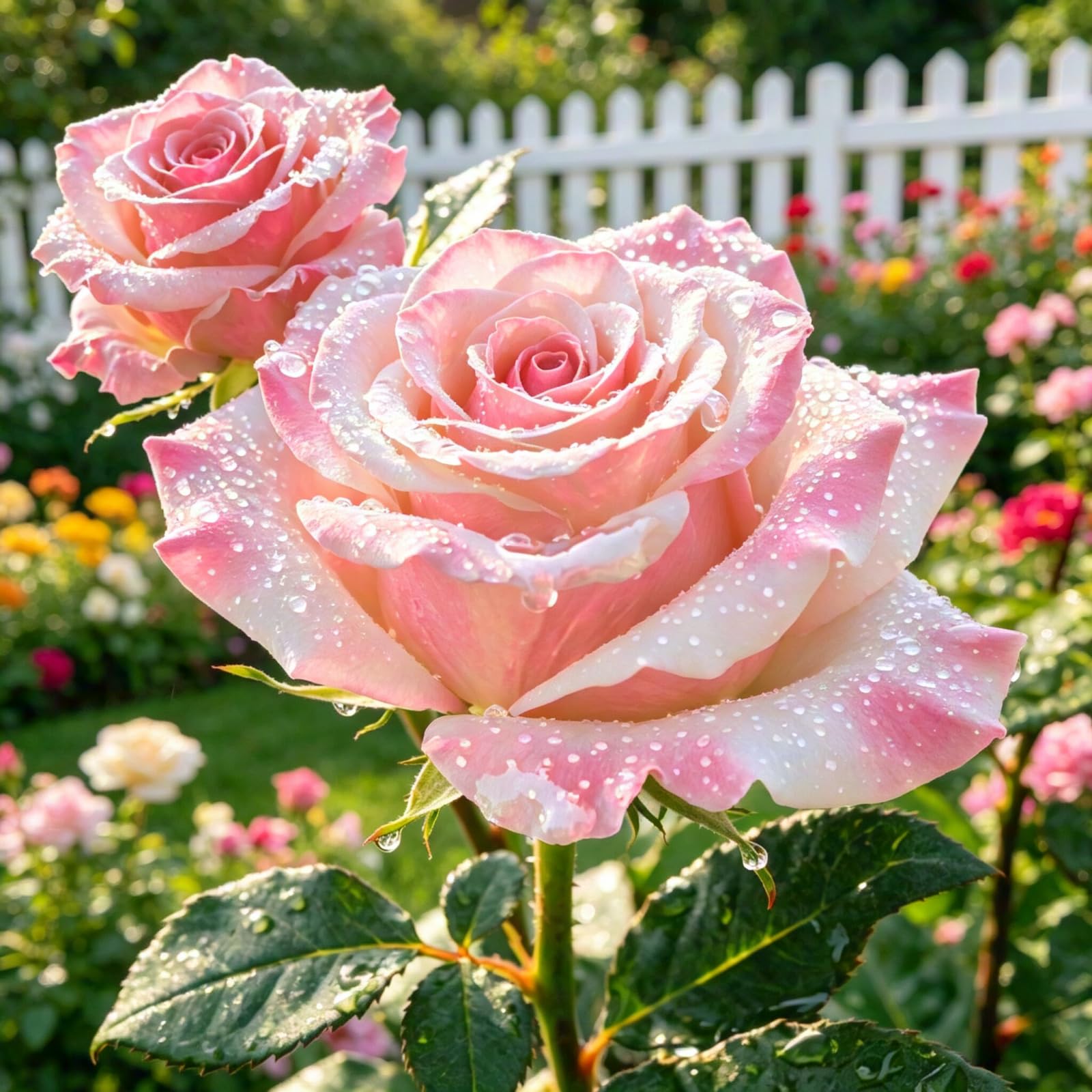 Kübelgeeignete Rosenpflanzen, langanhaltende Blütenzeit-4Rhizom-d