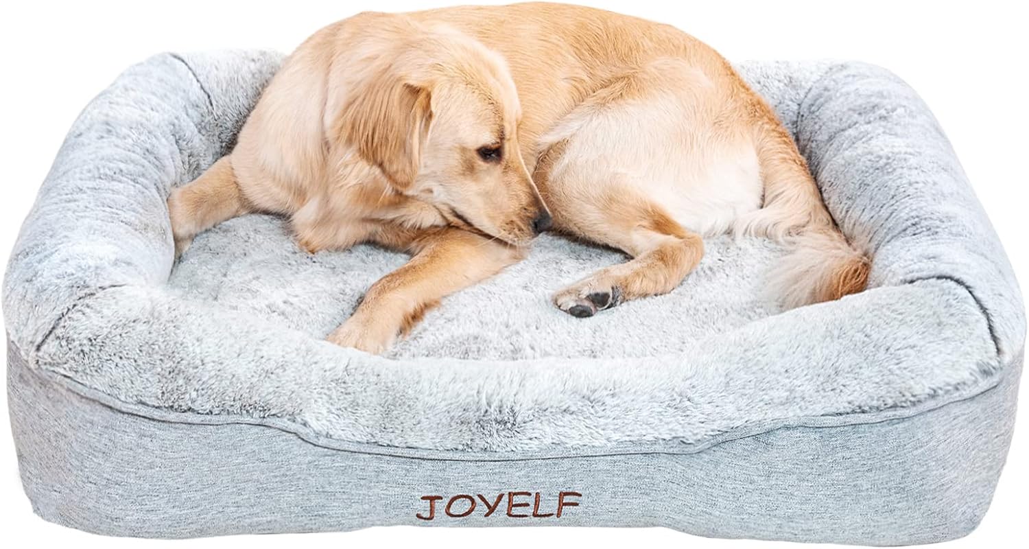 JOYELF Memory Foam Dog Bed XLarge Orthopedic Pet Bed with Washable