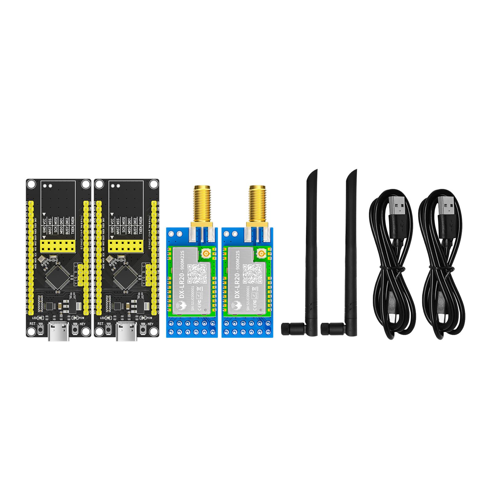DX-LR20 LLCC68 Chip Developer SET Support Air Wake-up 8km 22dBm UART LoRa SpreadSpectrum Technology 868/915mhz Modulo RF LoRa (DX- LR20-900-T1)